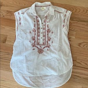 loose lace detailed top